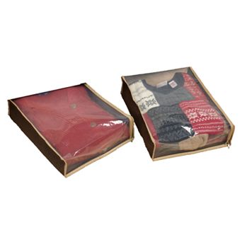 Household Essentials Tan 2 pk Sweater Bags