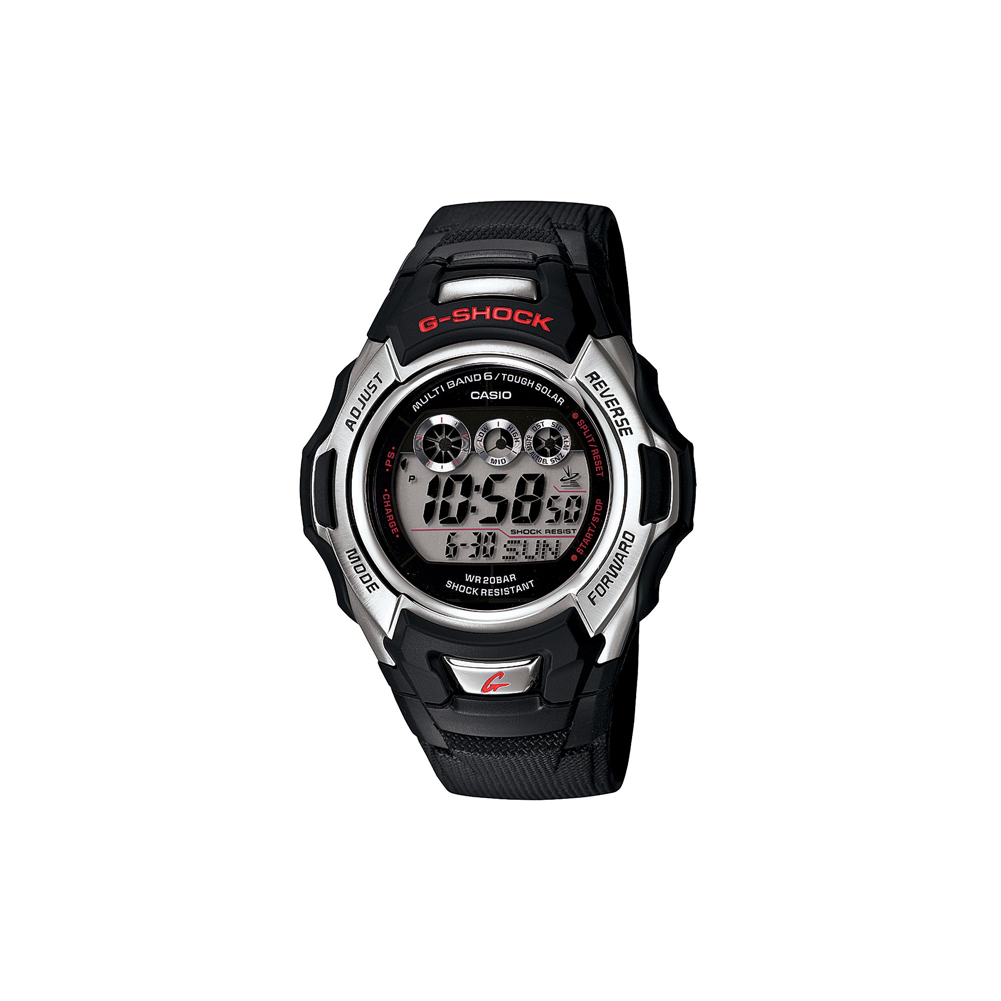 Casio Mens G-Shock Tough Solar Atomic Digital Chronograph Watch - GWM500A-