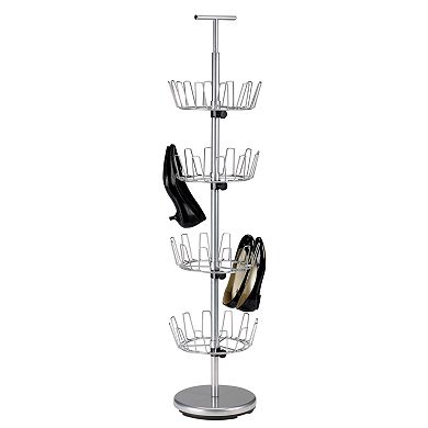 Household Essentials 4-Tier Revolving Shoe Tree