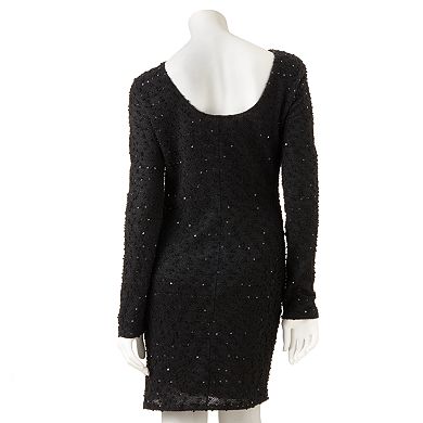 Women's Jennifer Lopez Sequin Boucle Sheath Dress