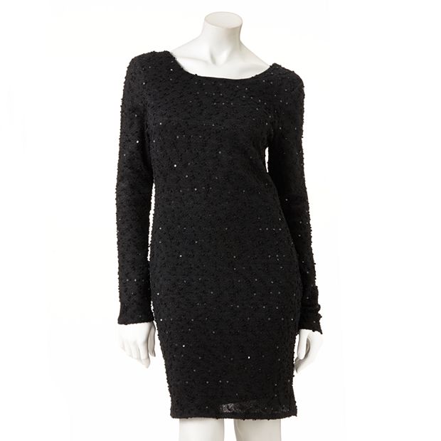 Women s Jennifer Lopez Sequin Boucle Sheath Dress