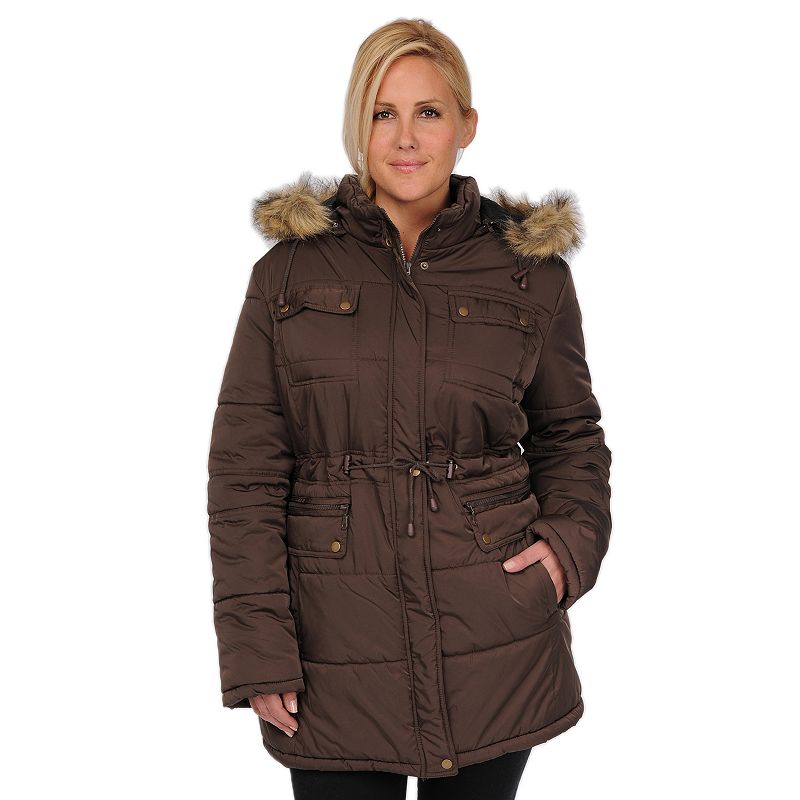 Plus Size Excelled Quilted Anorak Jacket