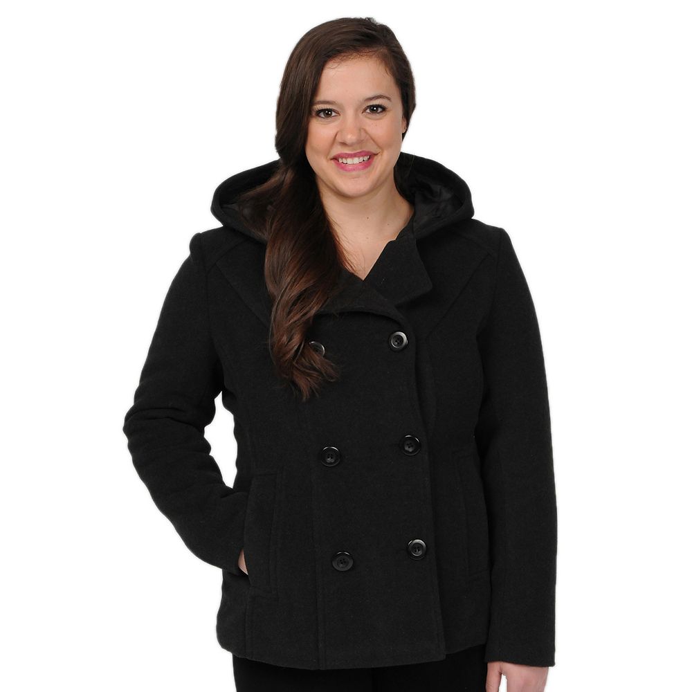 Excelled Hooded Peacoat
