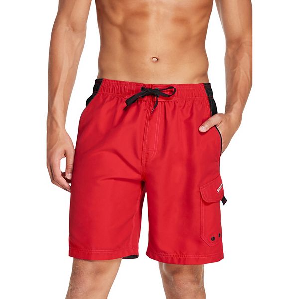 Men's Speedo Marina Volley Swim Trunks - Speedo Red (L)