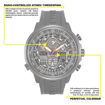 Citizen Men's Eco-Drive Navihawk A-T Analog & Digital Atomic