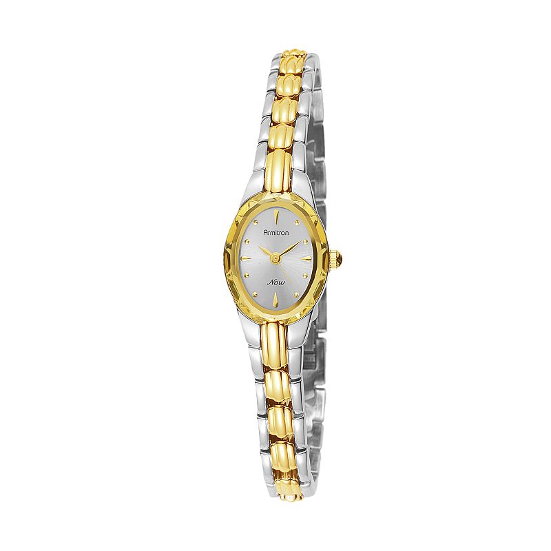 Armitron NOW Womens Two Tone Watch - 75/3313SVTT, Size: 2XL, Multicolor