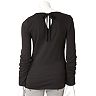 LC Lauren Conrad Lace Slubbed Tee - Women's