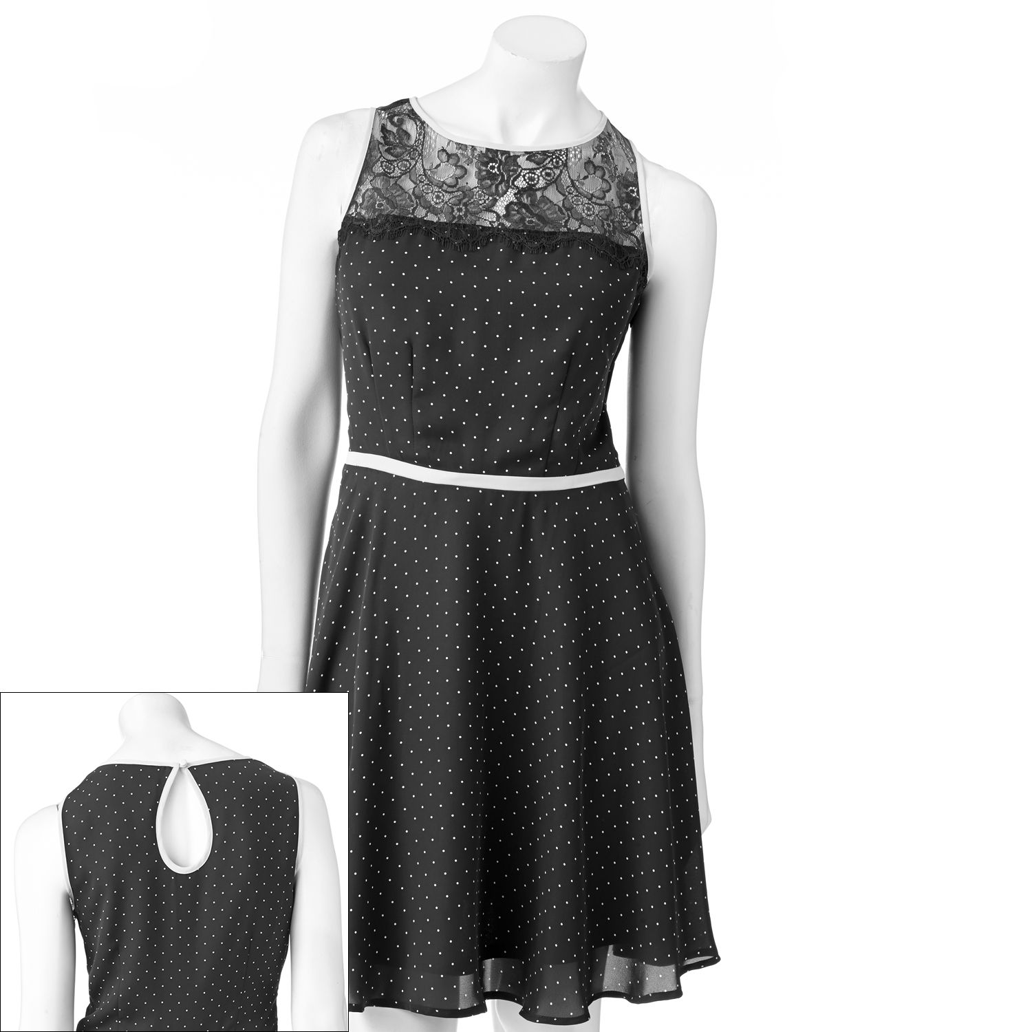 kohls polka dot dress