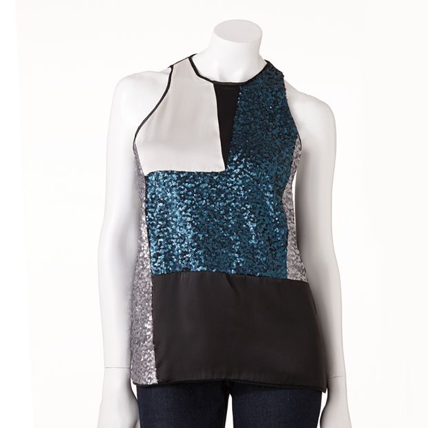Kohls on sale sequin tops
