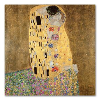 The Kiss 1907-8 24" Canvas Wall Art by Gustav Klimt