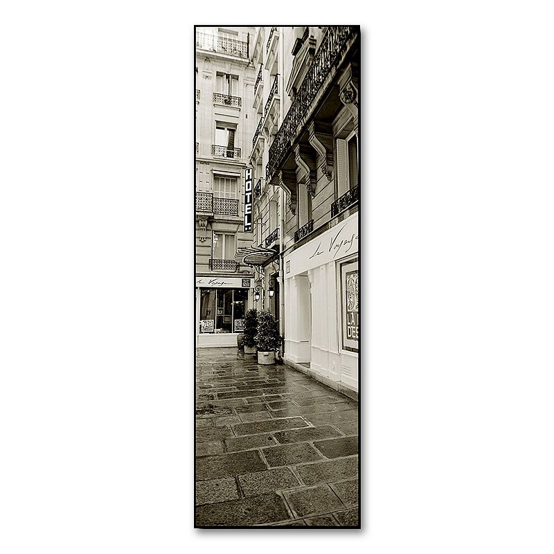 Hotel in Paris Canvas Wall Art by Preston, Grey, 8X24