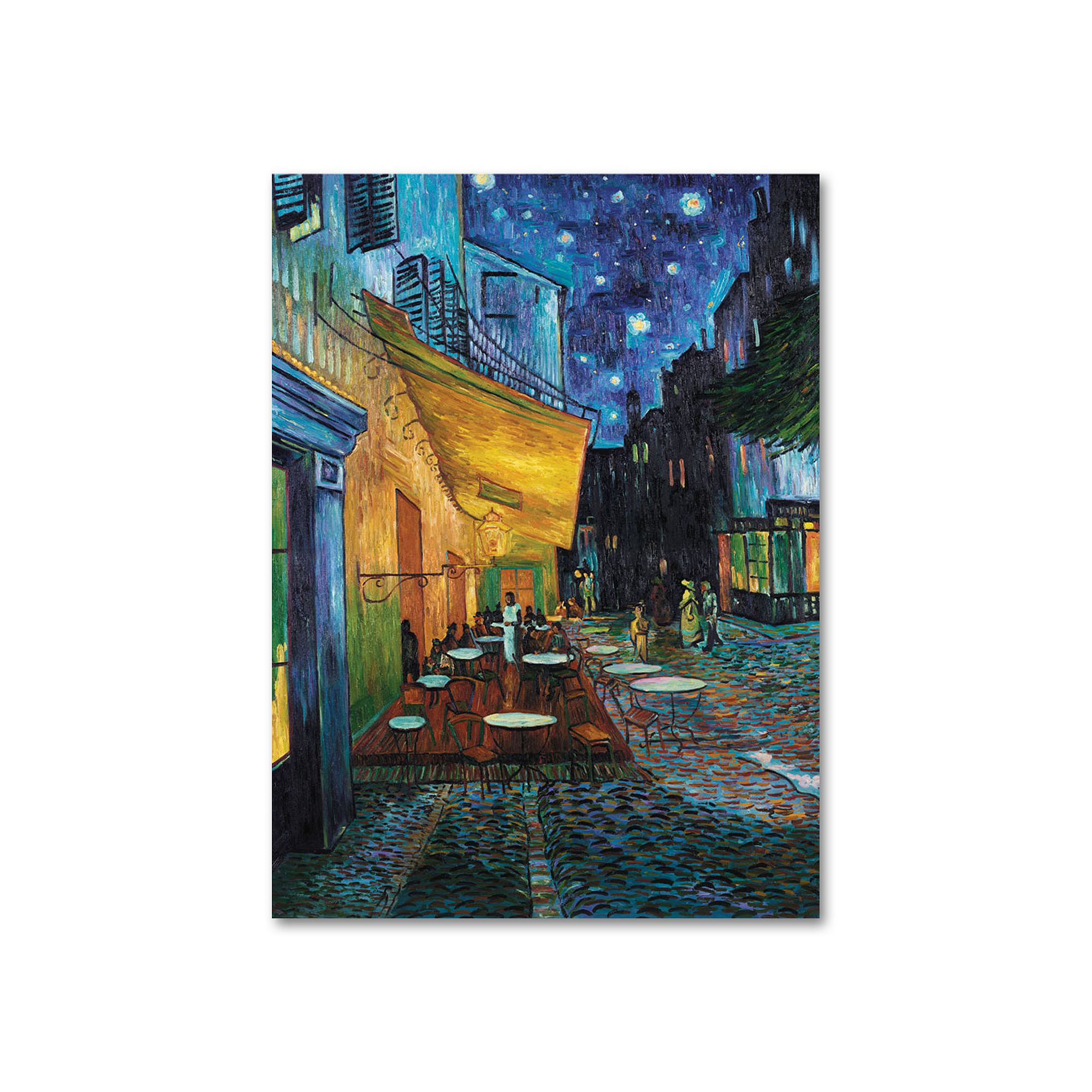 Cafe Terrace 19 x 14 Canvas Wall Art by Vincent van Gogh, Blue
