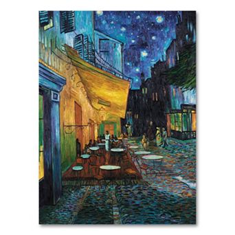 Cafe Terrace 19" x 14" Canvas Wall Art by Vincent van Gogh