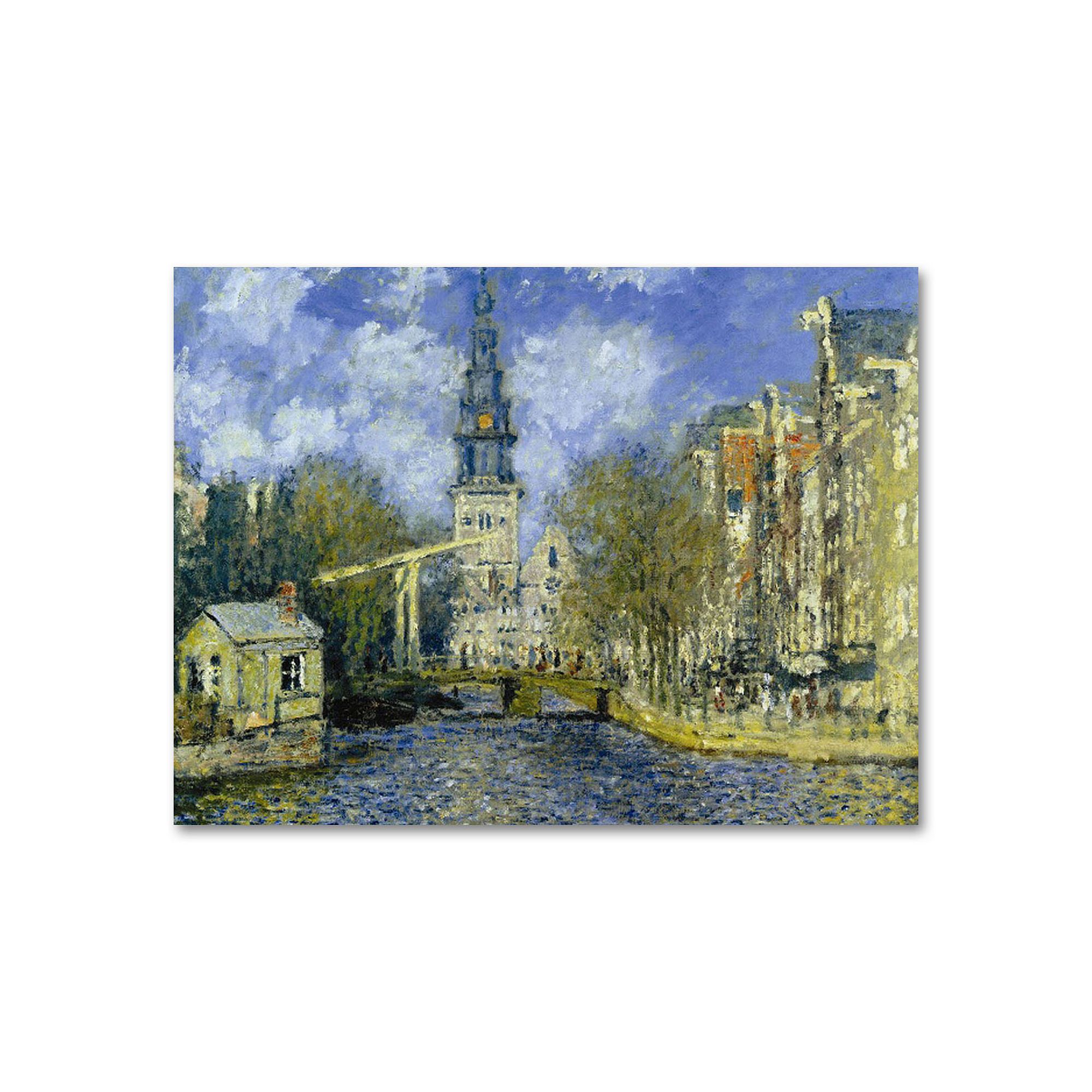 The Zuiderkerk at Amsterdam 24 x 32 Canvas Wall Art by Claude Mone