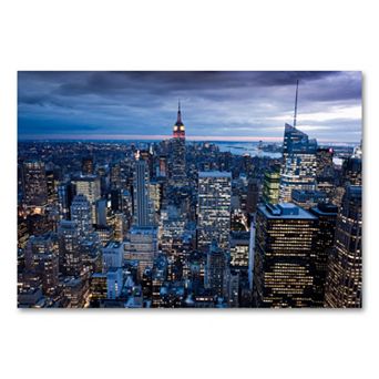 New York City, NY 30" x 47" Canvas Wall Art by Yakov Agami