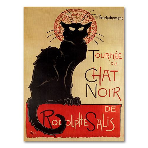 Tournee du Chat Noir Canvas Wall Art by Theophile A. Steinlen