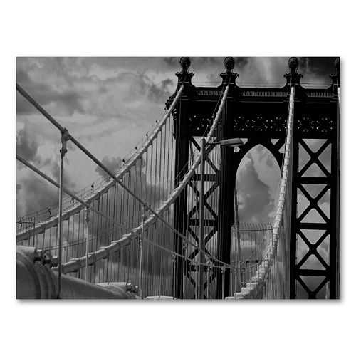 Manhattan Bridge by Yale Gurney Canvas Wall Art