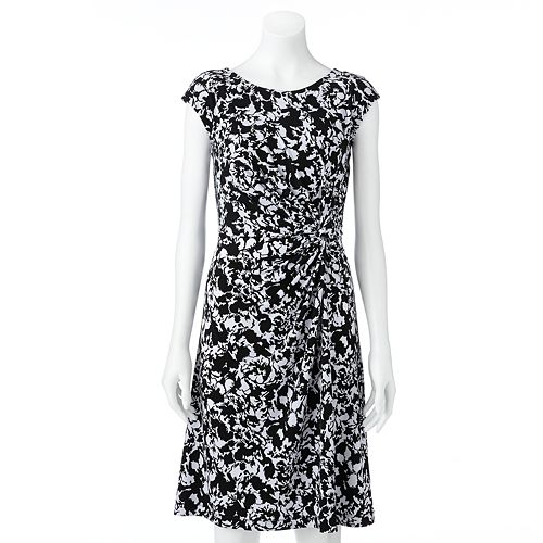 212 Collection Printed Knot-Front Dress - Women's