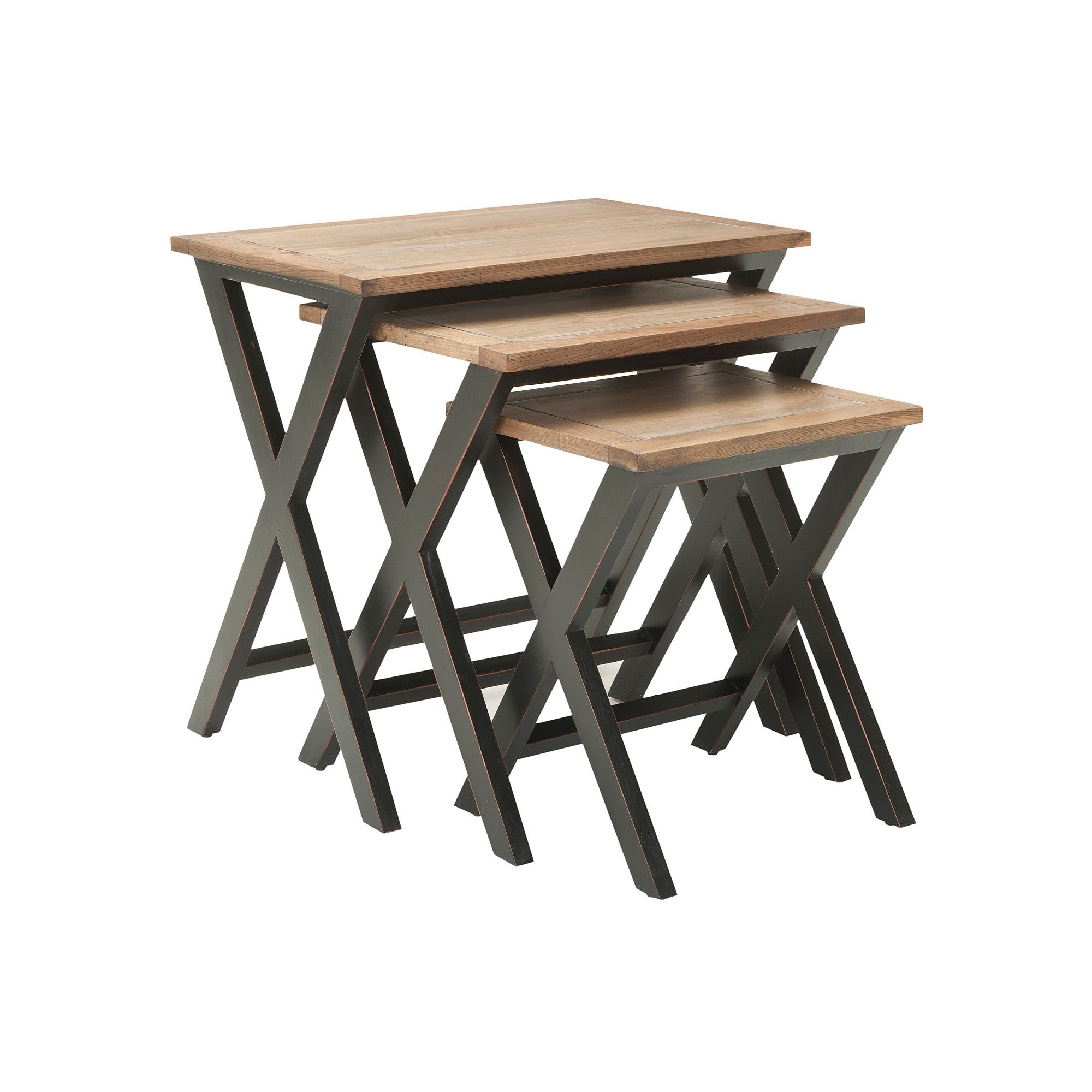 Safavieh Jack 3-pc. Stacking Tray Table Set, Brown