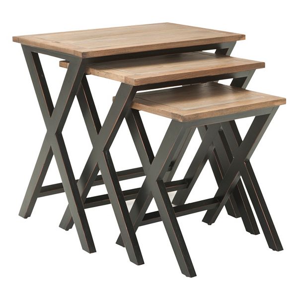 Safavieh Jack 3pc. Stacking Tray Table Set