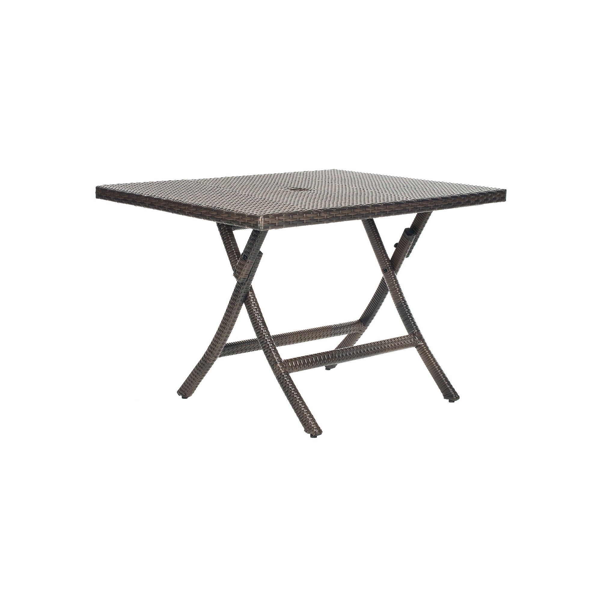 Safavieh Samana Square Brown Folding Table