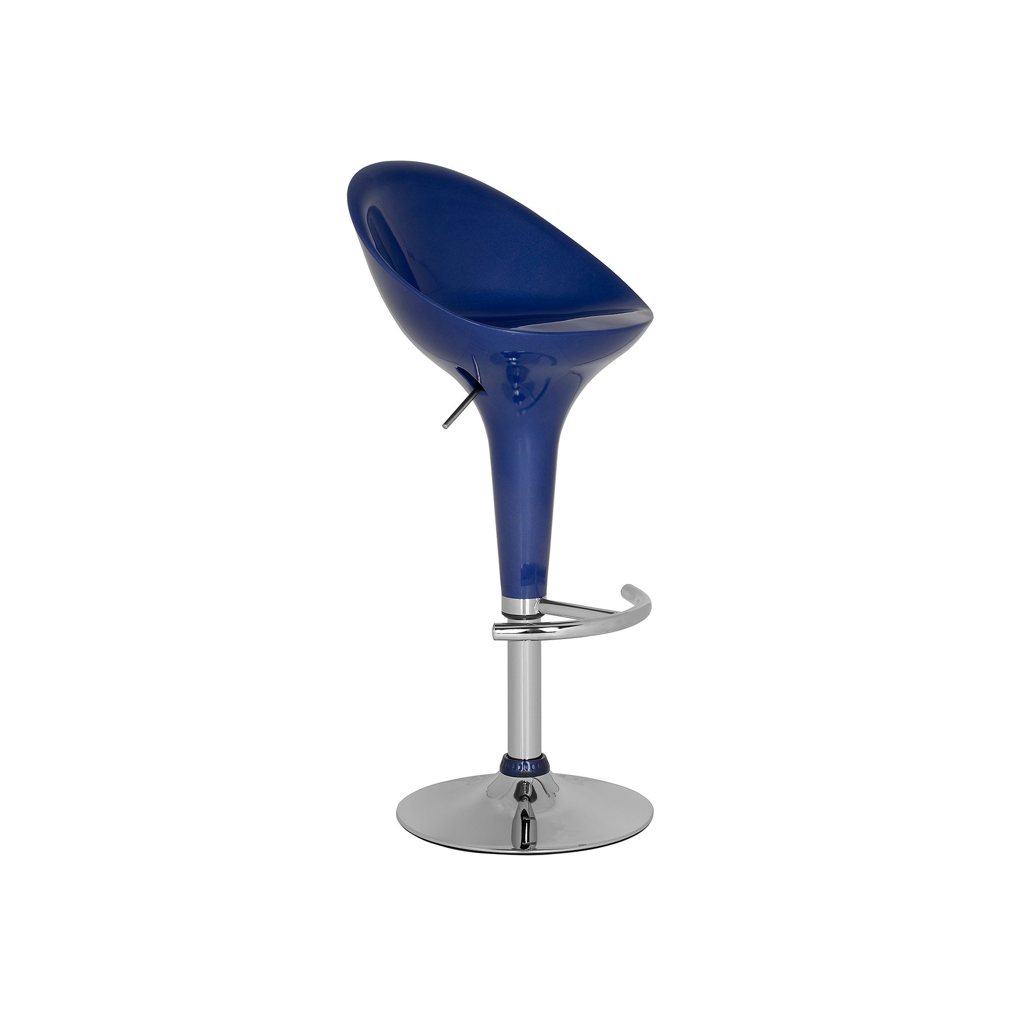 Safavieh Zorab Gas Lift Swivel Stool, Navy Blue