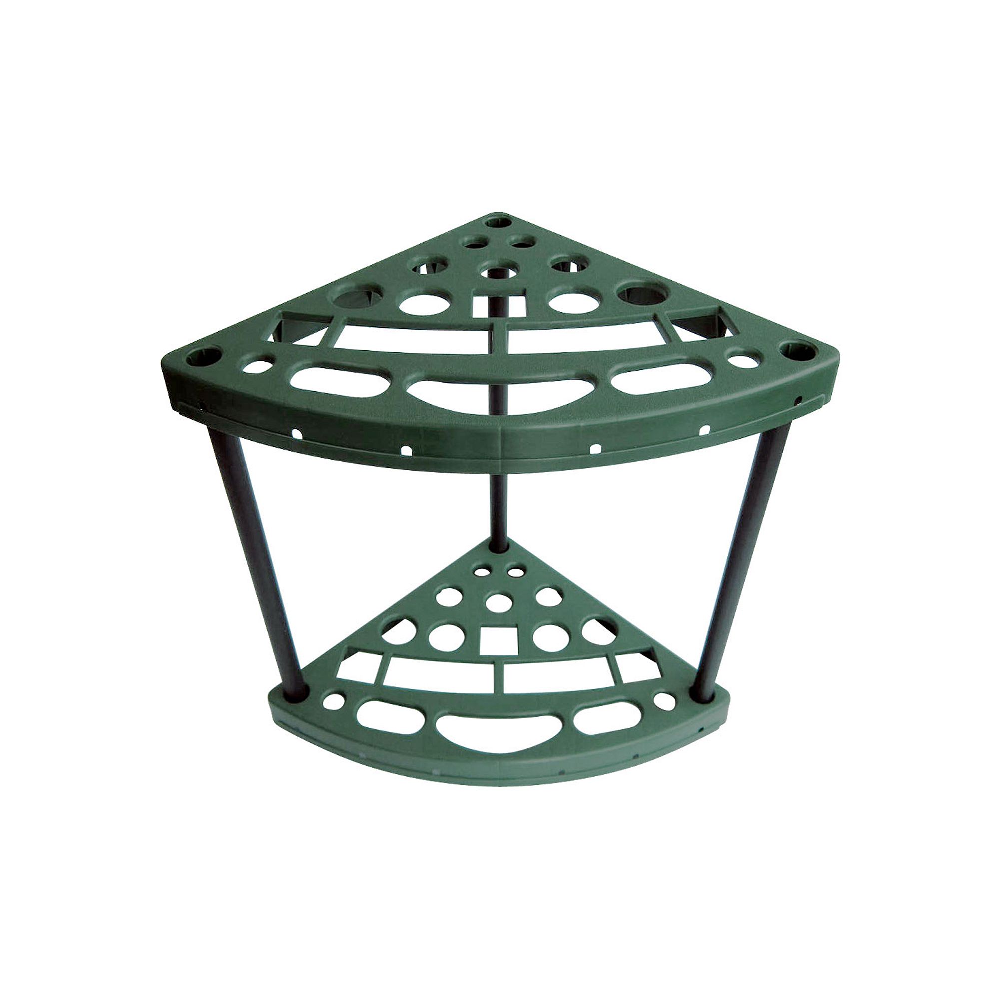 Trademark Home Yard Tool Corner Storage Rack, Green