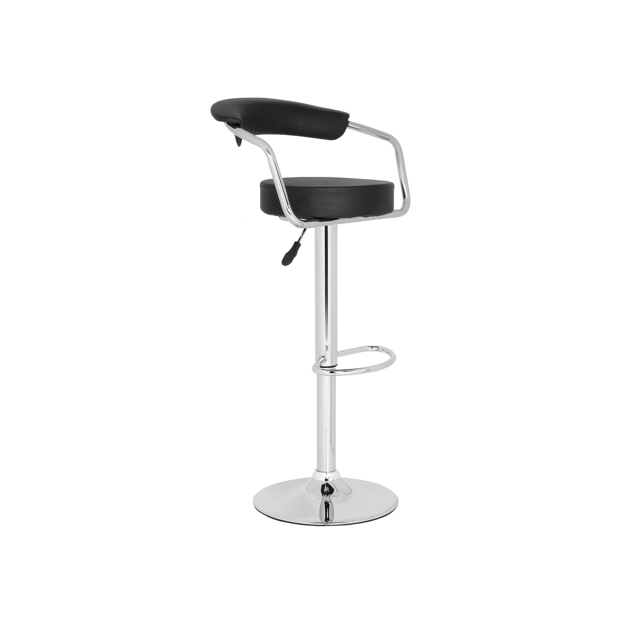 Safavieh Angus Gas Lift Swivel Stool, Black