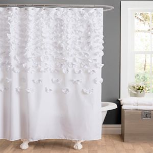 Lush Decor Lillian Fabric Shower Curtain