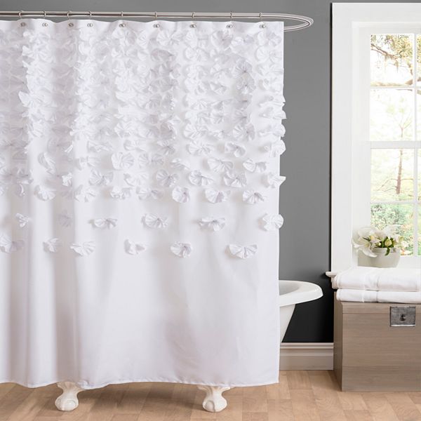Lucia Fabric Shower Curtain, Ohio State Shower Curtain Hooks