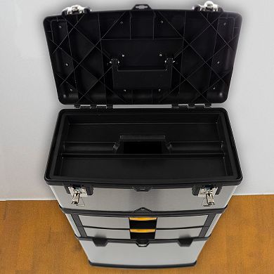 Trademark Tools 3-pc. Wheeled Toolbox Set