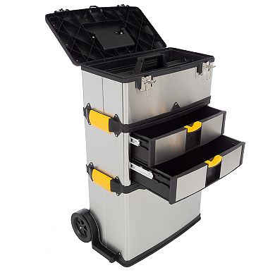 Trademark Tools 3-pc. Wheeled Toolbox Set