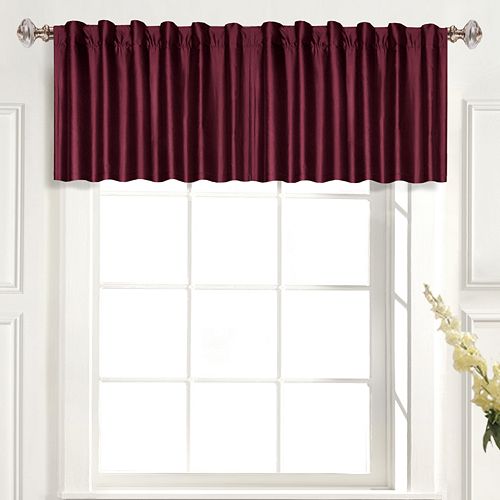 United Curtain Co. Dupioni Silk Straight Valance – 42” x 19”