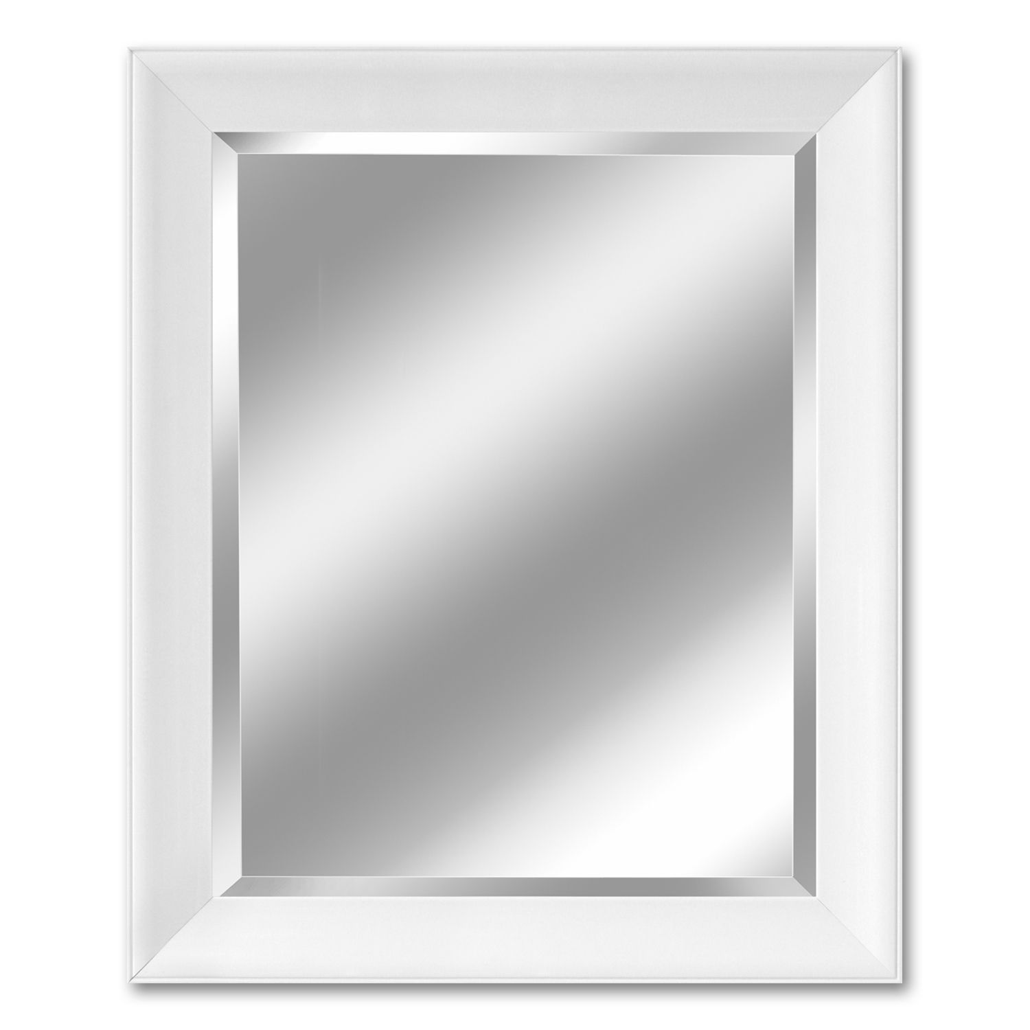 Image for Head West White Contemporary Beveled Wall Mirror at Kohl's.