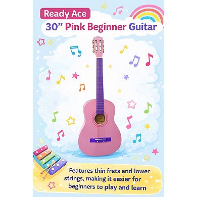 Ready Ace 30-in. Student Guitar - Pink