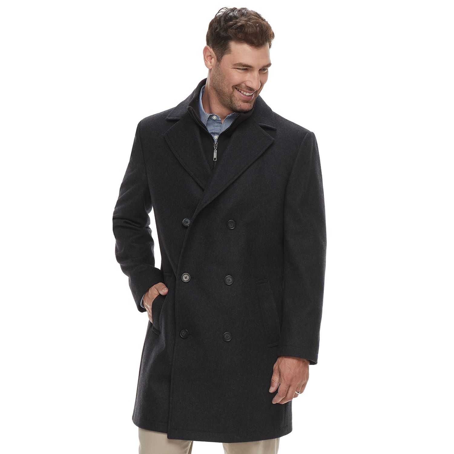 big and tall top coats