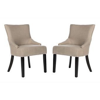 Safavieh 2 pc Lotus Beige Side Chair Set