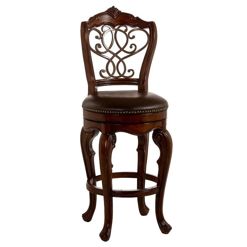 Hillsdale Furniture Burrell Swivel Counter Stool, Brown