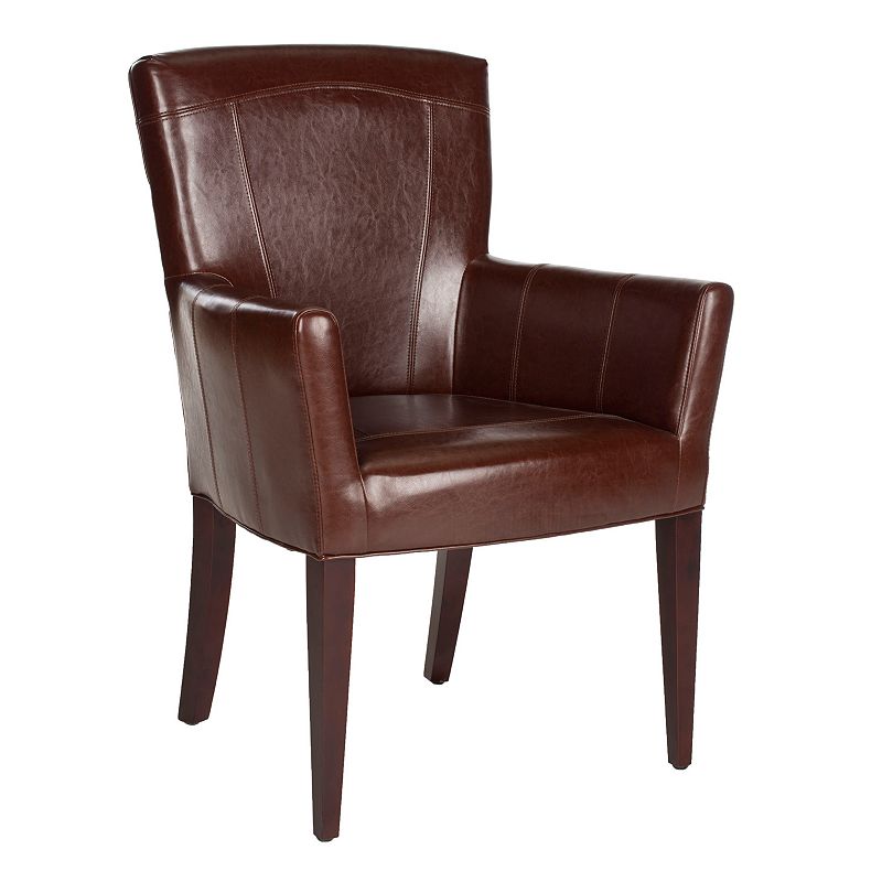 Safavieh Dale Leather Armchair, Brown