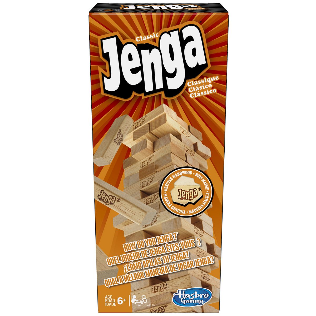 Jenga Classic Game by Hasbro