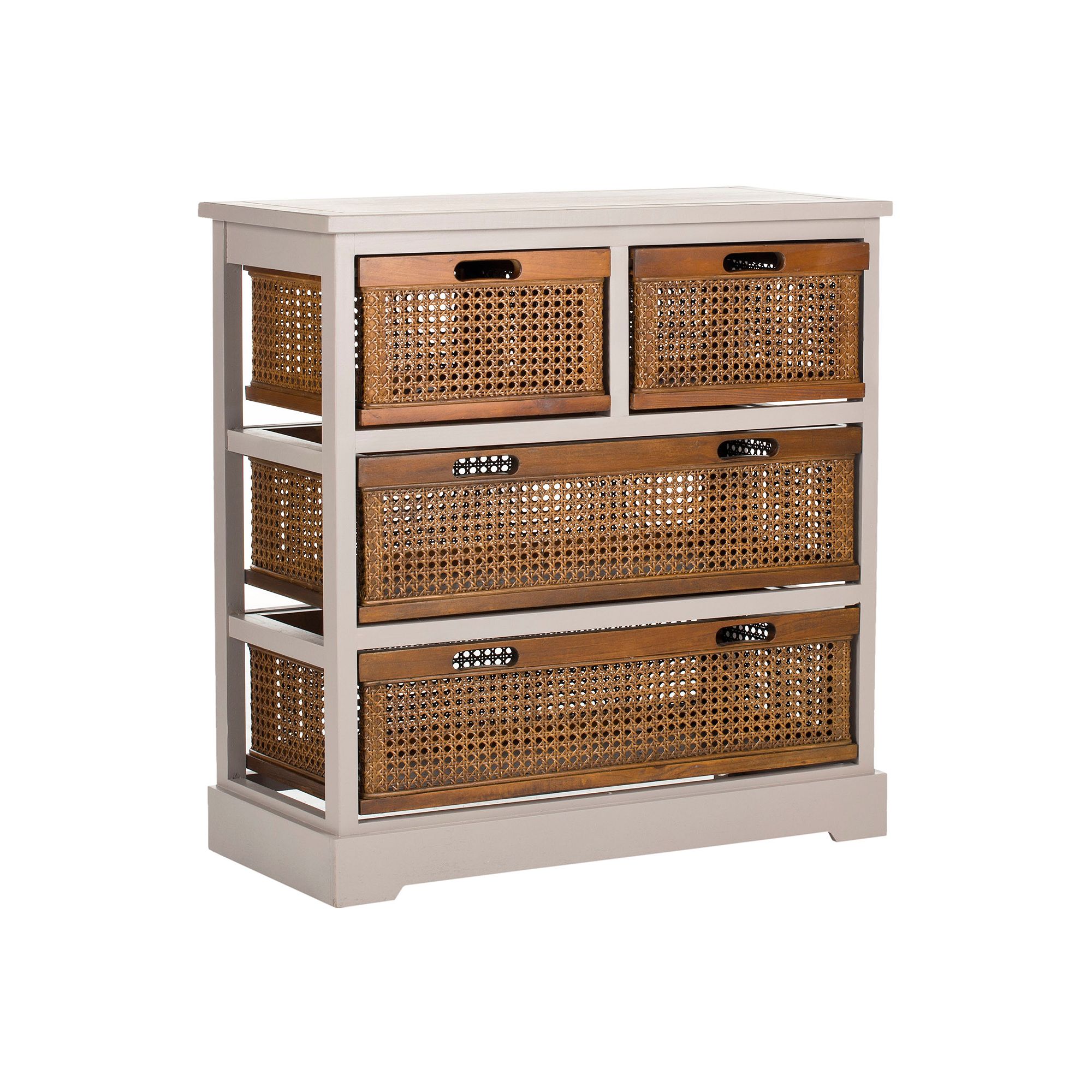 Safavieh Jackson Four-Basket Storage Unit, Gray