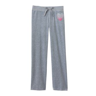 Candie's® Heart Velour Pants - Girls 7-16