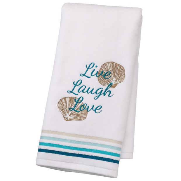  Hanging Kitchen Towels - Live, Love Laugh - Sentimental Cotton  Set of 2 : Home & Kitchen