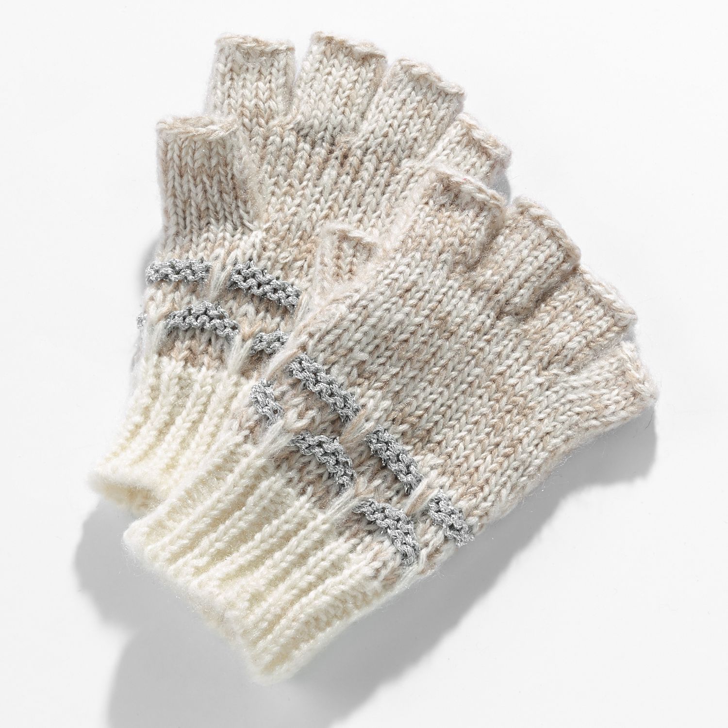 chunky knit fingerless gloves