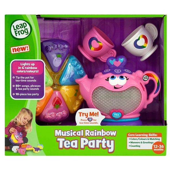 New LeapFrog Musical Rainbow Tea Set Free Shipping 