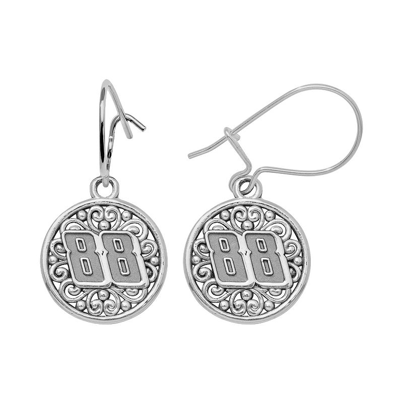 Insignia Collection NASCAR Dale Earnhardt Jr. Sterling Silver 88 Drop 