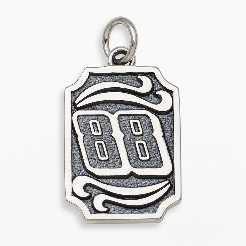 Insignia Collection NASCAR Dale Earnhardt Jr. Sterling Silver 88 Pendant, M