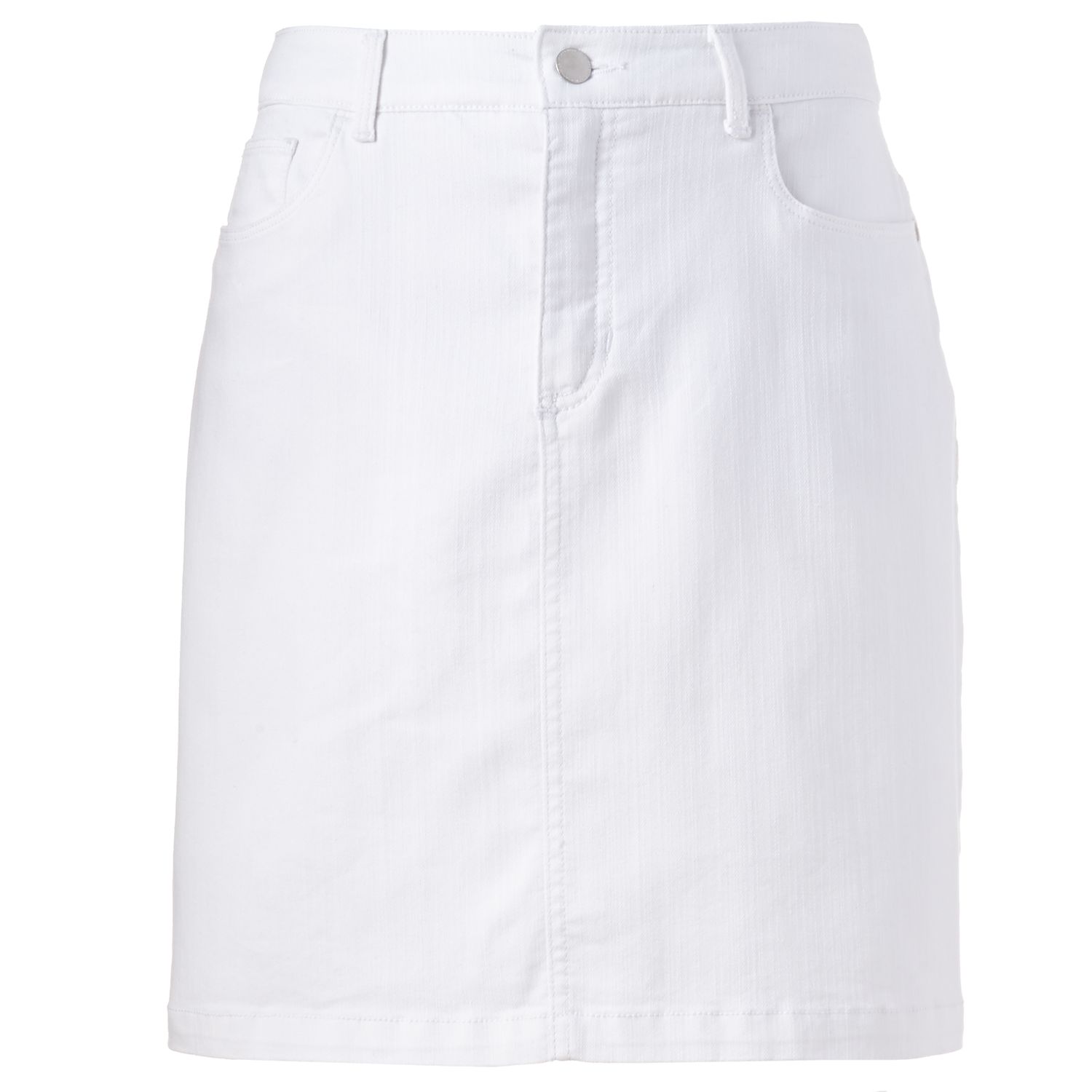 kohls white denim skirt