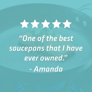 Circulon Symmetry 3.5-qt. Hard-Anodized Nonstick Straining Saucepan