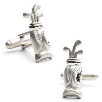 Plated Golf Bag Cuff Links